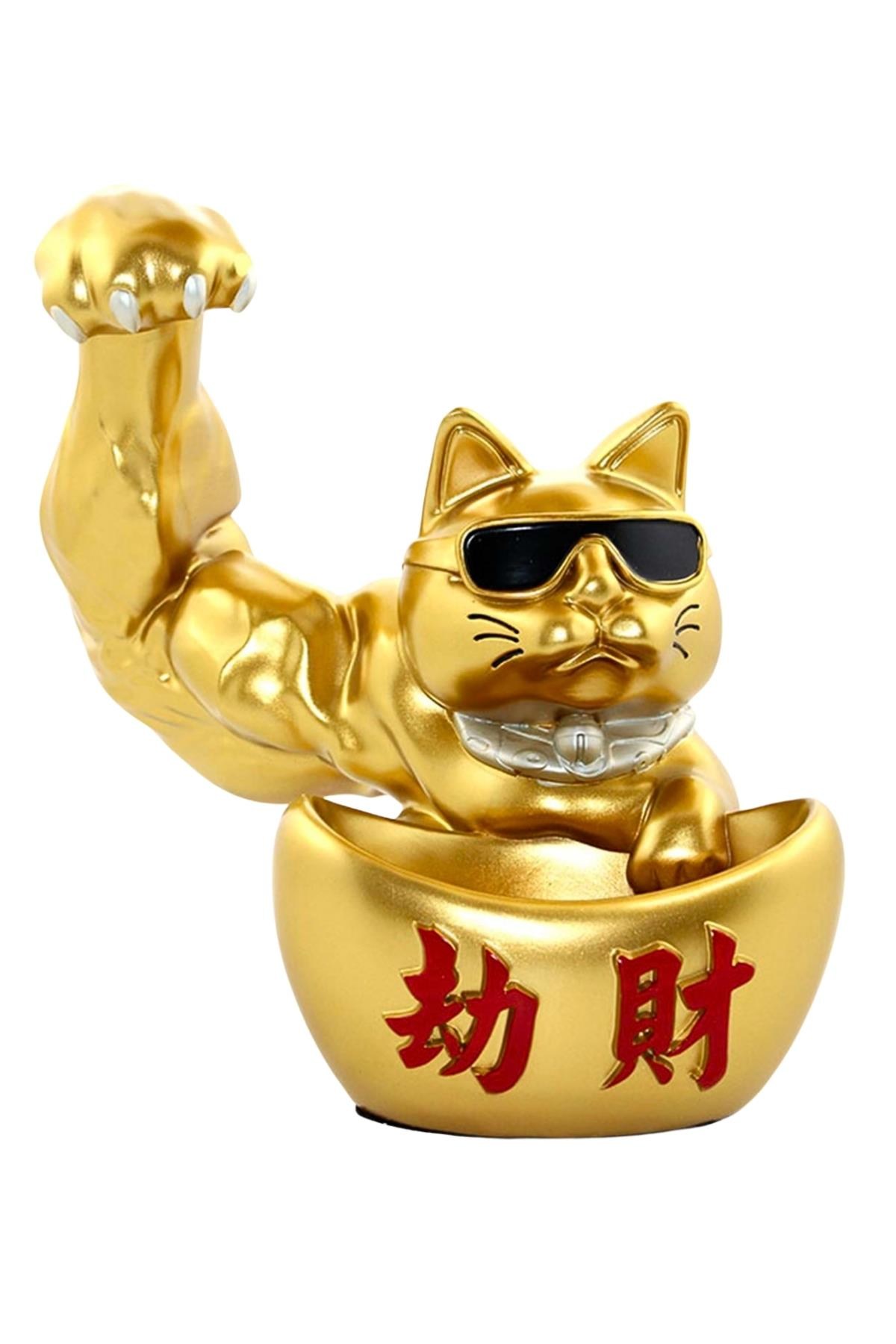JaponyaDünyadan HediyelerDNY-HDYKSKALK2271Keskin Hediyelik Eşya Ve TekstilJapon Maneki Neko Şanslı Kedi Figürü Reçine No.1 30x30cm