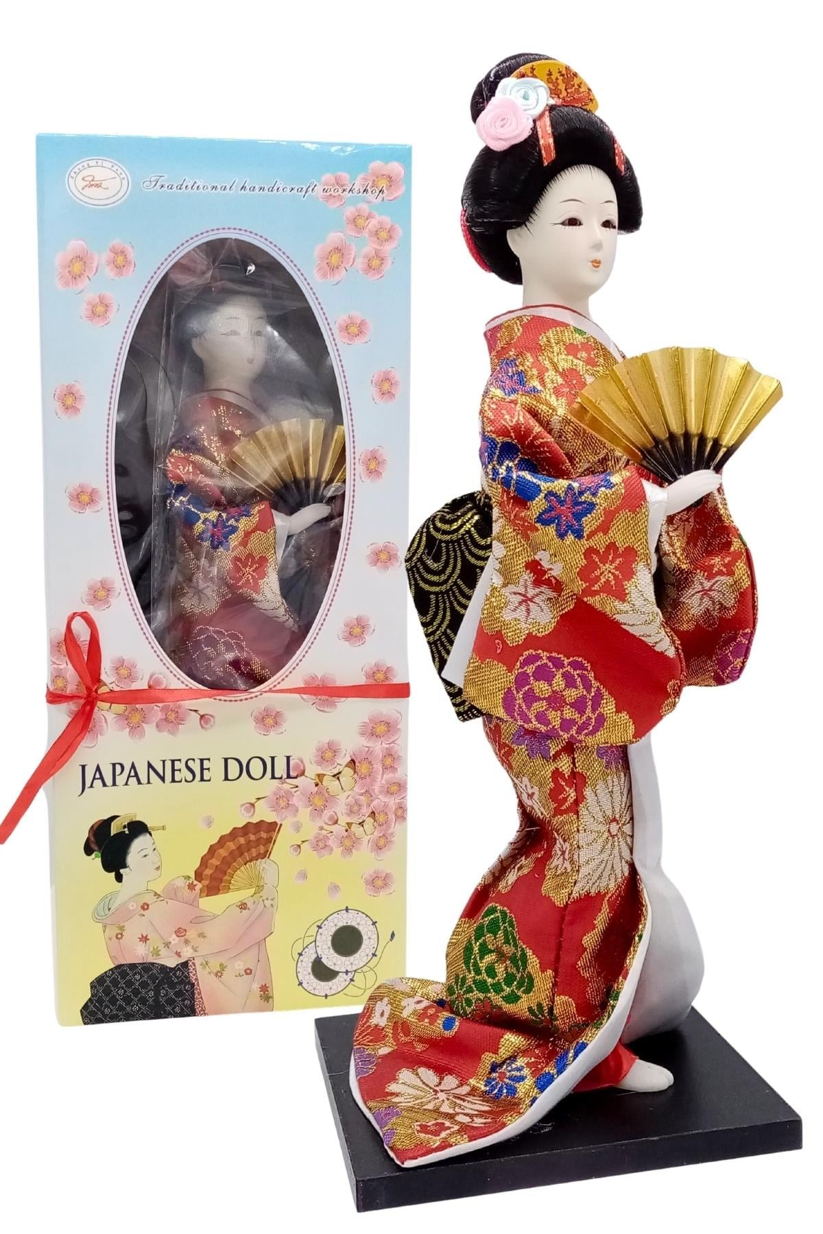 JaponyaDünyadan HediyelerDNY-HDZMRT02Keskin Hediyelik Eşya Ve TekstilJapon Kimonolu Geyşa Bebek Biblo 30 cm No.2