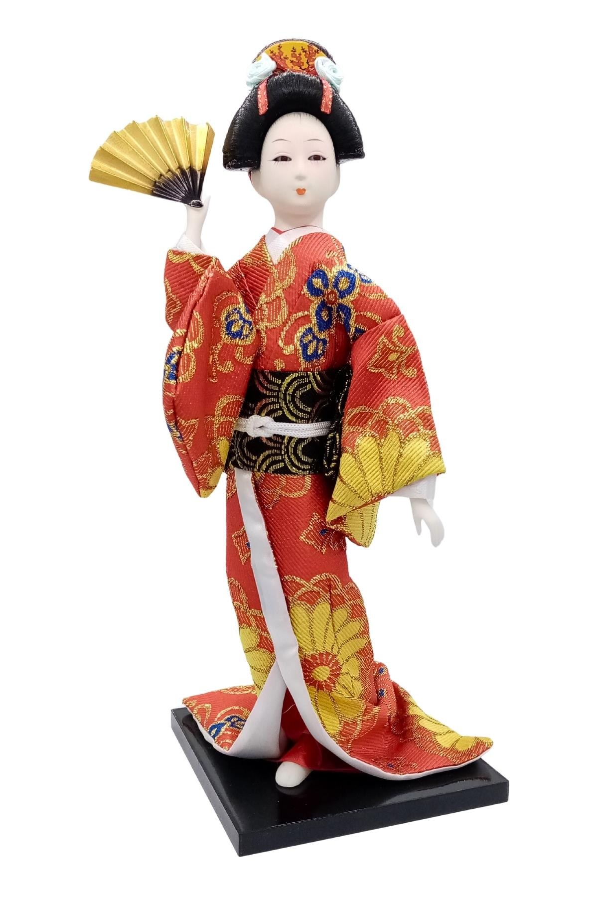 JaponyaDünyadan HediyelerDNY-HDZMRT05Keskin Hediyelik Eşya Ve TekstilJapon Kimonolu Geyşa Bebek Biblo 30 cm No.5