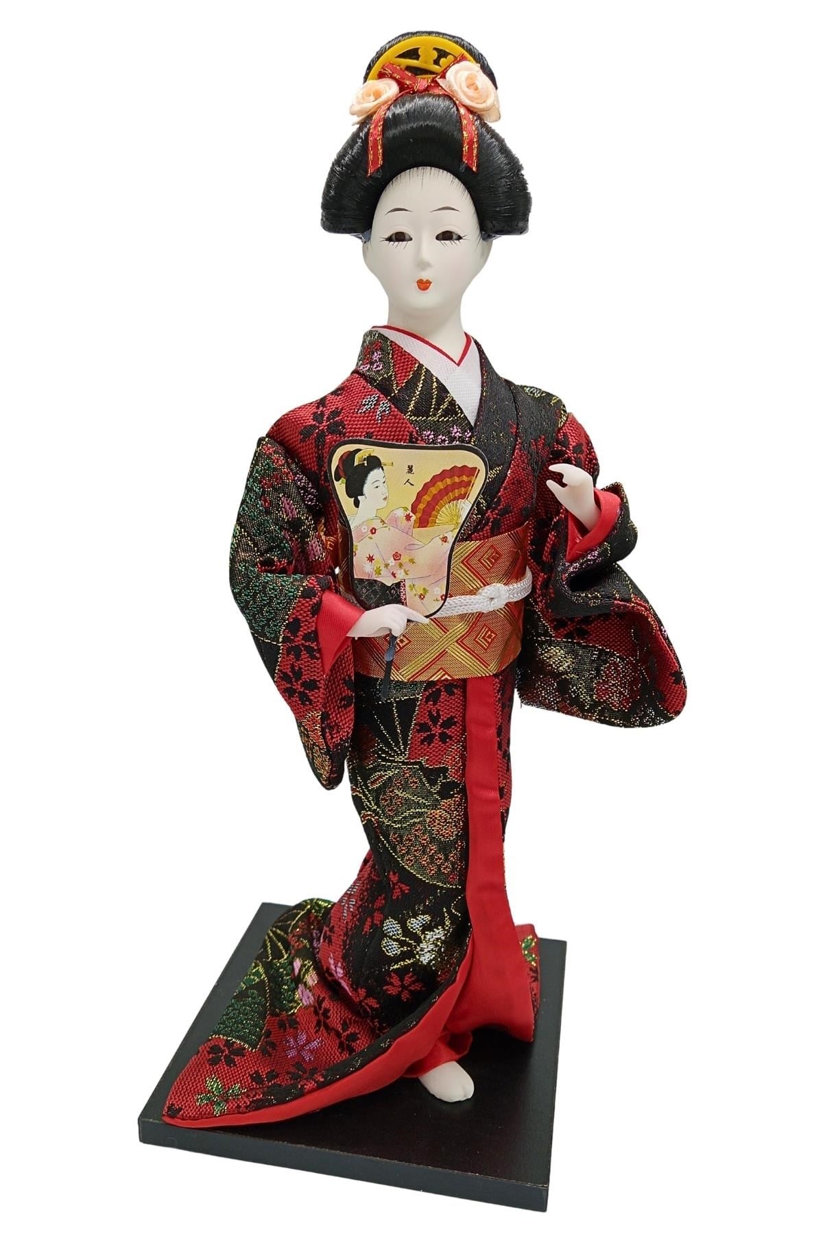 JaponyaDünyadan HediyelerDNY-HDZMRT21Keskin Hediyelik Eşya Ve TekstilJapon Kimonolu Geyşa Bebek Biblo 30 cm No.21