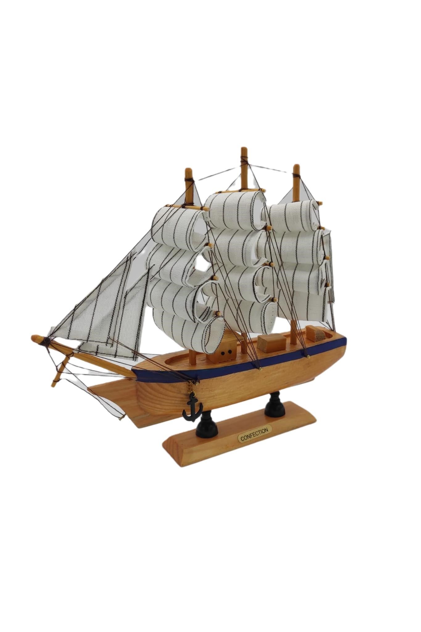 KarayiplerDünyadan HediyelerDNY-HD100215Keskin Hediyelik Eşya Ve TekstilDekoratif Ahşap El Yapımı Yelkenli Gemi