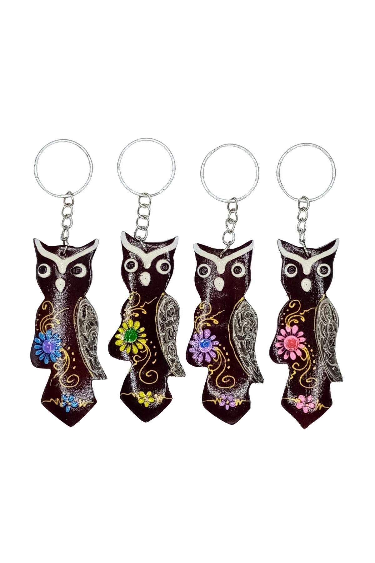 KarayiplerDünyadan HediyelerDNY-HD100544Keskin Hediyelik Eşya Ve TekstilHindistan Cevizi Baykuş Anahtarlık Dörtlü Hediyelik Paket