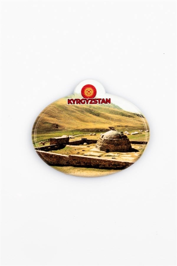KırgızistanDünyadan HediyelerKRTSOVLMGNT-541Keskin Hediyelik Eşya Ve TekstilKırgızistan Taş Rabat Kervansarayı Oval Magnet
