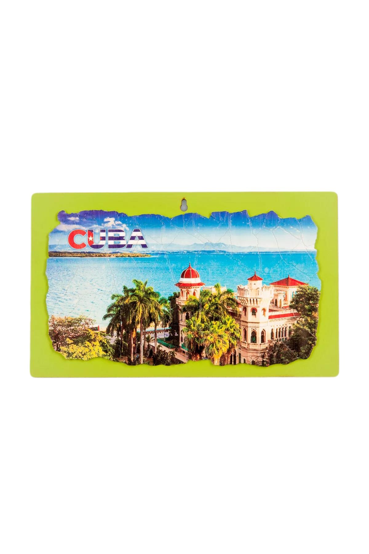 KübaDünyadan HediyelerDNY-HD100156Keskin Hediyelik Eşya Ve TekstilKüba Temalı Ahşap Fresco Tablo Siyah No.1