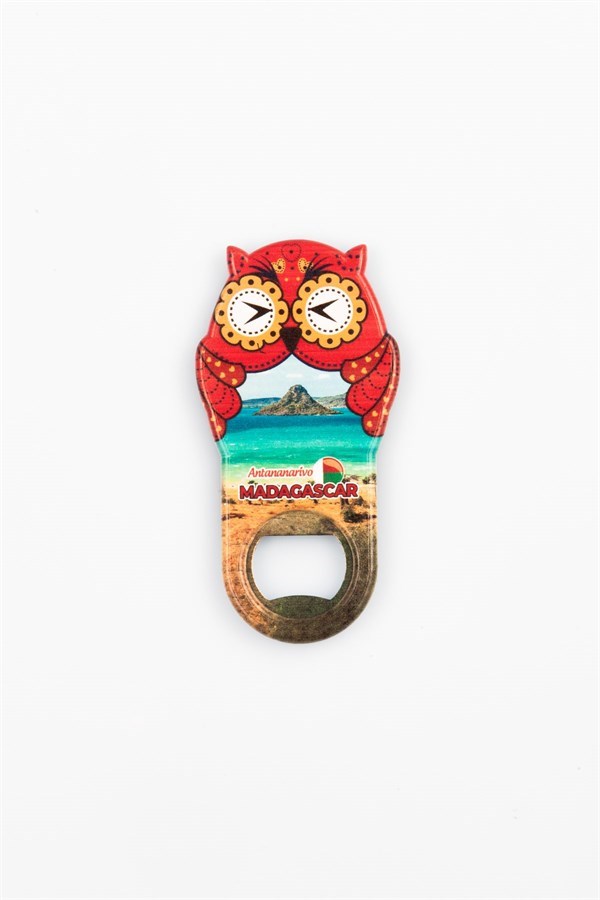 MadagaskarDünyadan HediyelerMGNTBYKŞACK-10254Keskin Hediyelik Eşya Ve TekstilMadagaskar Temalı Baykuş Magnet Kapak Açacak
