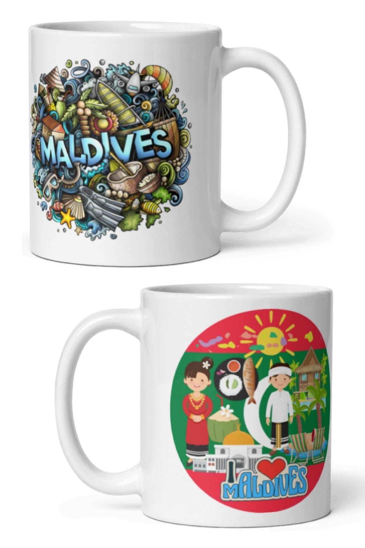MaldivlerDünyadan HediyelerDNY-HDMUGB23Keskin Hediyelik Eşya Ve TekstilMaldivler Kupa Bardak 2 Adet Seyahat Hatıra Maldives Mug