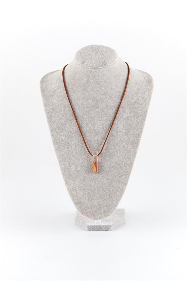 MaldivlerDünyadan HediyelerKLYVS100141Keskin Hediyelik Eşya Ve TekstilVintage Stil Ahşap Reçine Kolye Pembe