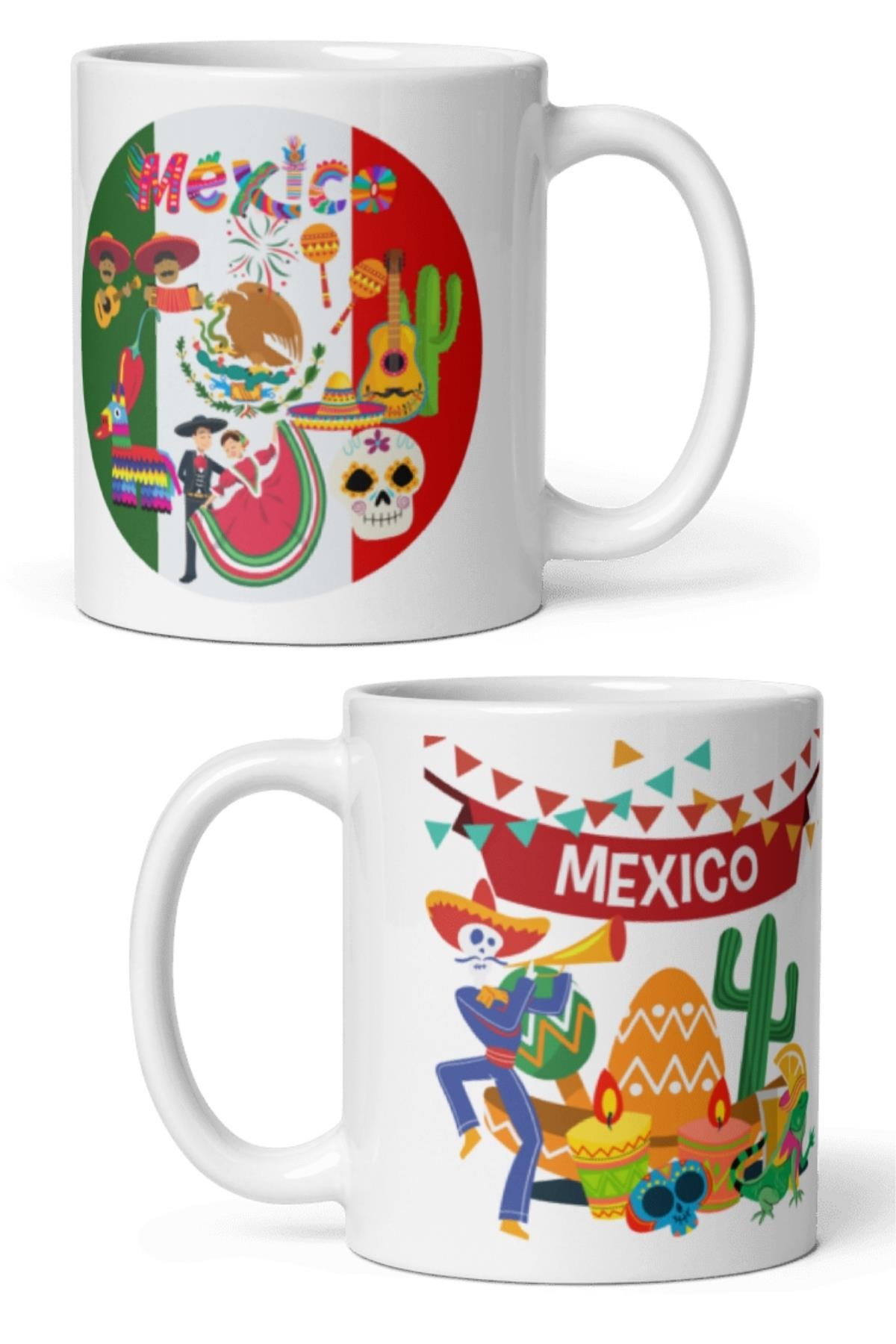 MeksikaDünyadan HediyelerDNY-HDMUGB35Keskin Hediyelik Eşya Ve TekstilMeksika Kupa Bardak 2 Adet Seyahat Hatıra Mexico Mug