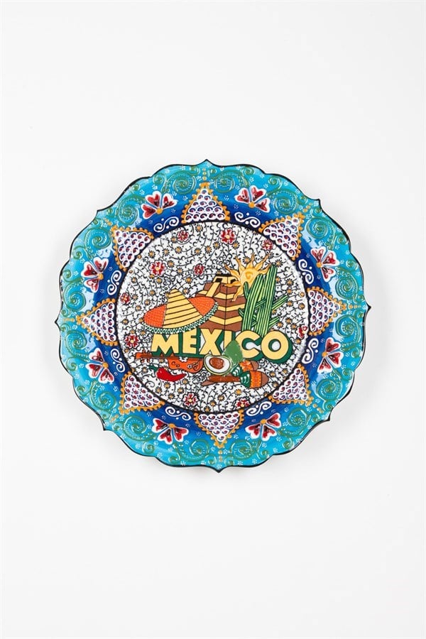 MeksikaDünyadan HediyelerMIMC-7895688Keskin Hediyelik Eşya Ve TekstilSeramik Tabak Meksika Temalı 30 cm No.1