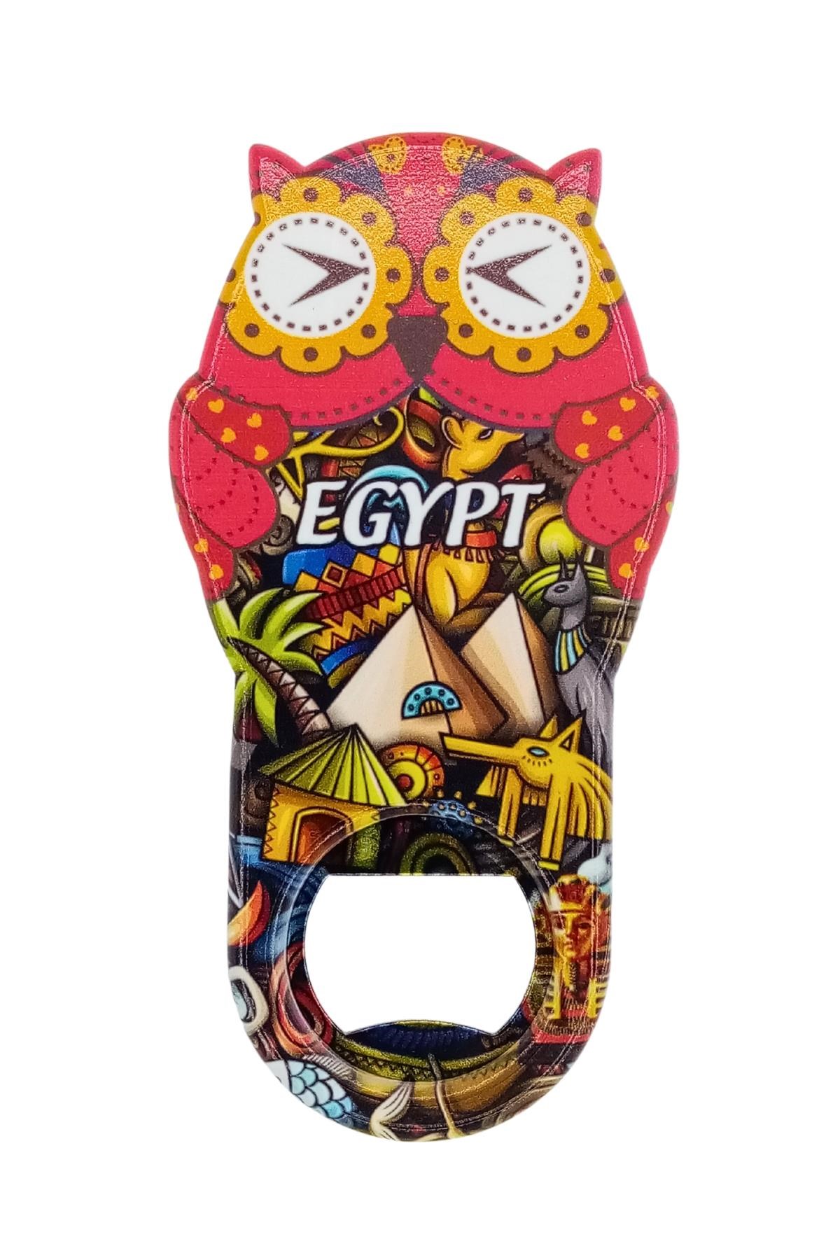 MısırDünyadan HediyelerDNY-HD101050Keskin Hediyelik Eşya Ve TekstilMısır Temalı Baykuş Magnet Kapak Açacak