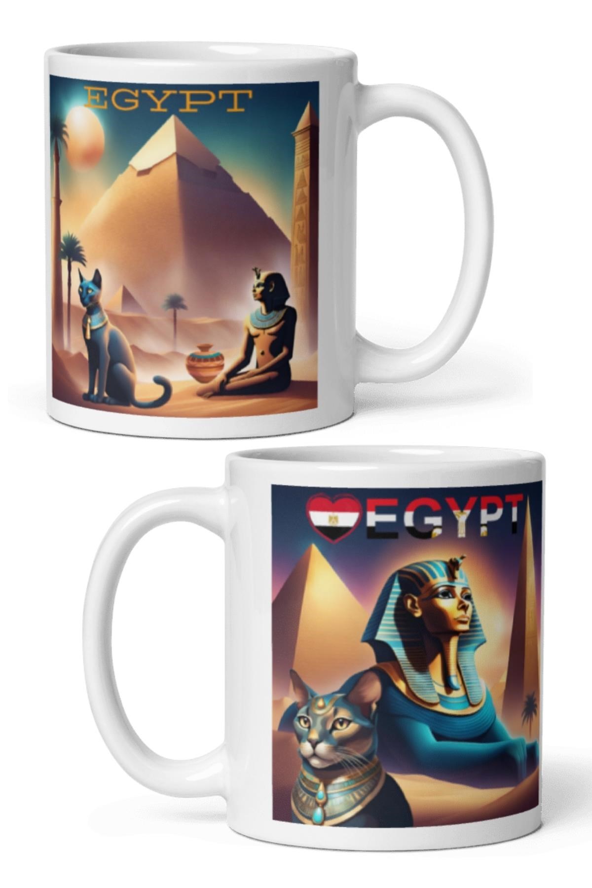 MısırDünyadan HediyelerDNY-HDMUGB56Keskin Hediyelik Eşya Ve TekstilMısır Kupa Bardak 2 Adet Seyahat Hatıra Egypt Mug