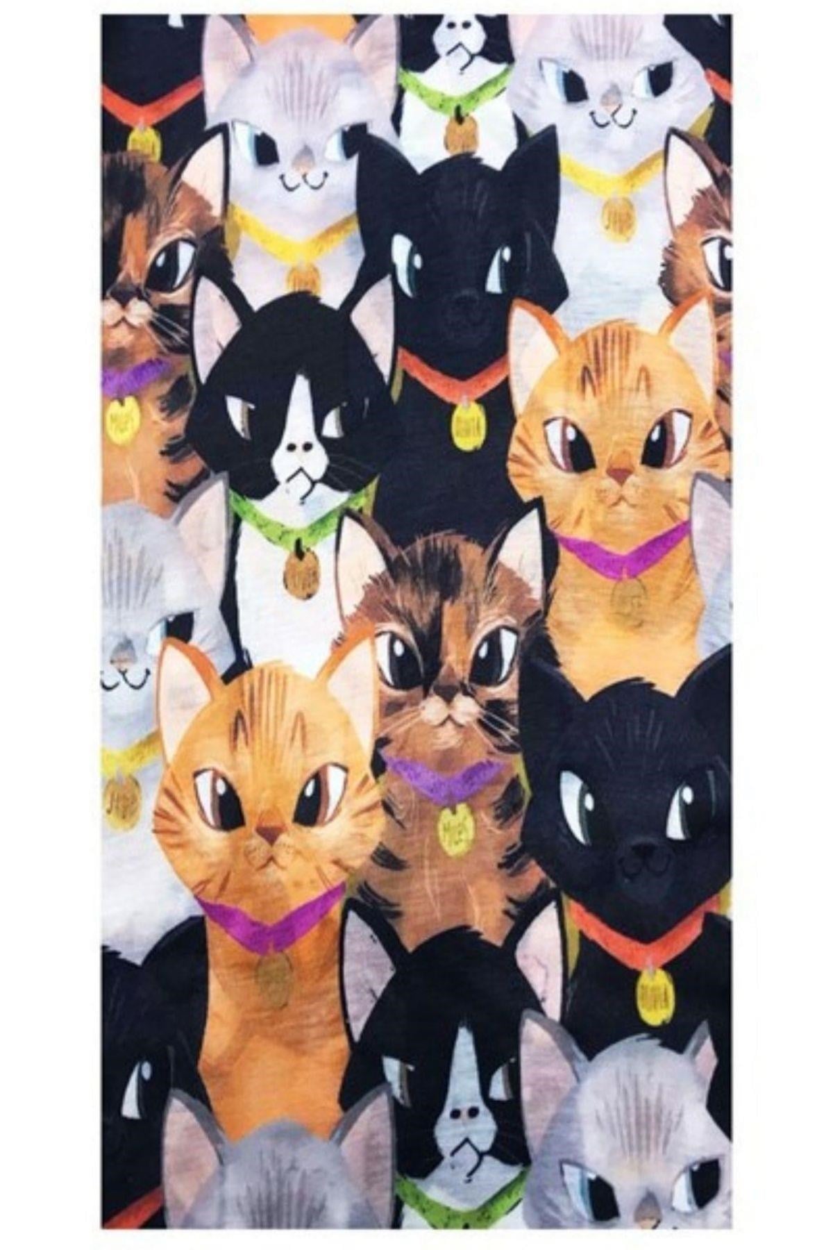MısırDünyadan HediyelerVOSBF-458da96Keskin Hediyelik Eşya Ve TekstilKedi Temalı Buff Boyunluk Bandana No:6
