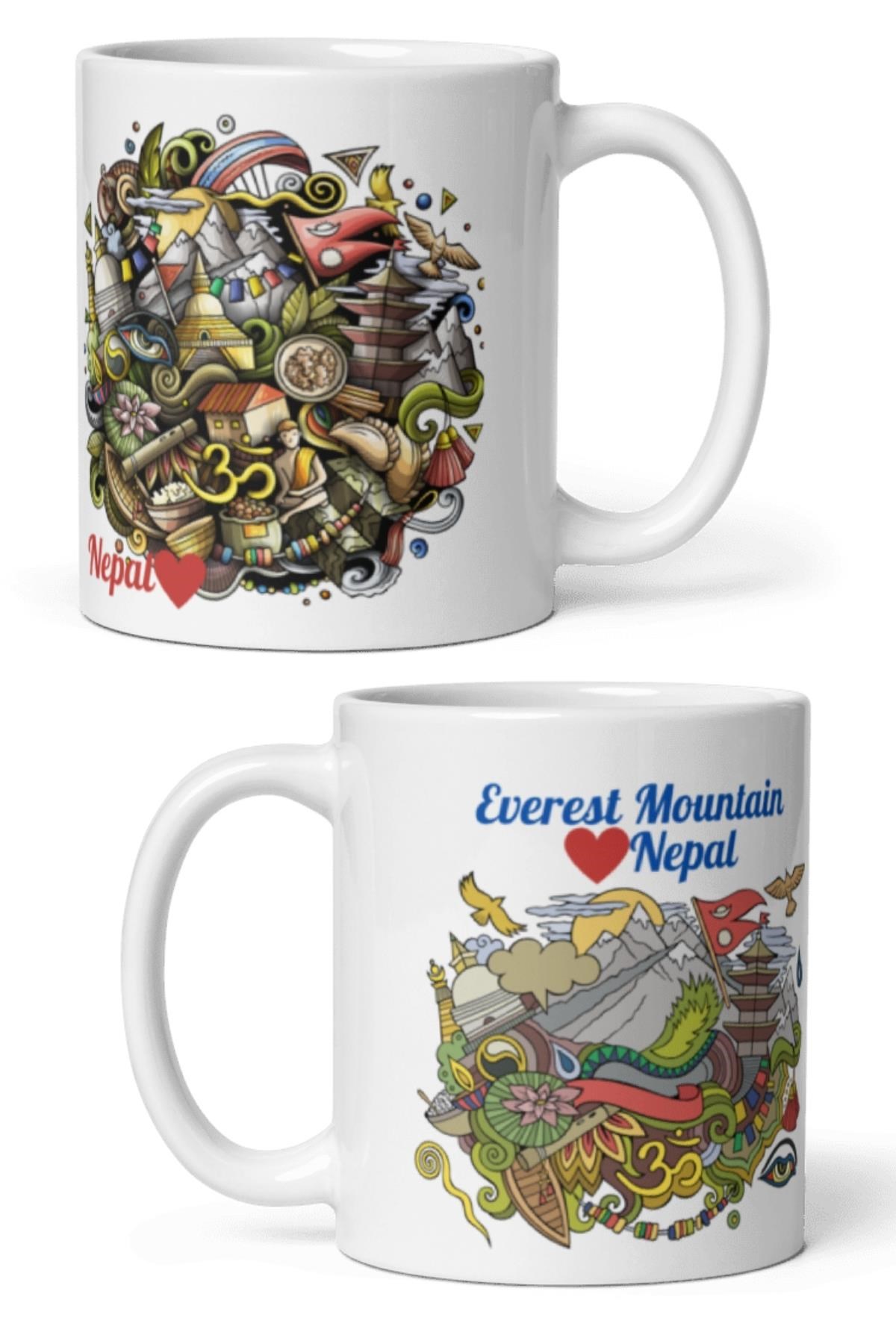 NepalDünyadan HediyelerDNY-HDMUGB24Keskin Hediyelik Eşya Ve TekstilNepal Kupa Bardak 2 Adet Seyahat Hatıra Nepal Mug