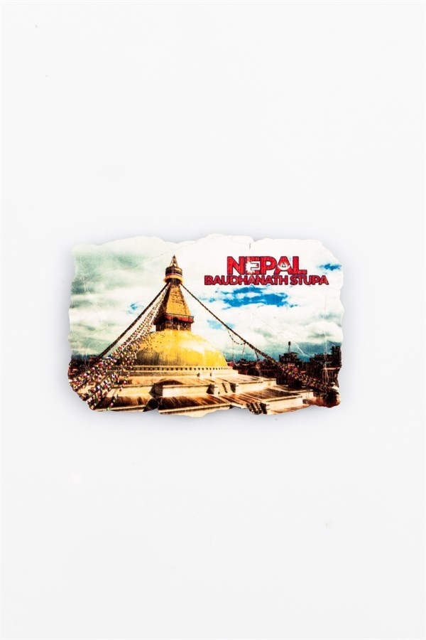 NepalDünyadan HediyelerKRTSFRSCMGNT-437Keskin Hediyelik Eşya Ve TekstilNepal Boudhanath Stupa Fresco Magnet