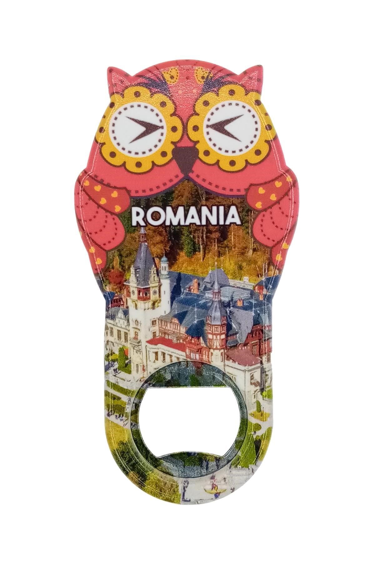 RomanyaDünyadan HediyelerDNY-HD101076Keskin Hediyelik Eşya Ve TekstilRomanya Temalı Baykuş Magnet Kapak Açacak