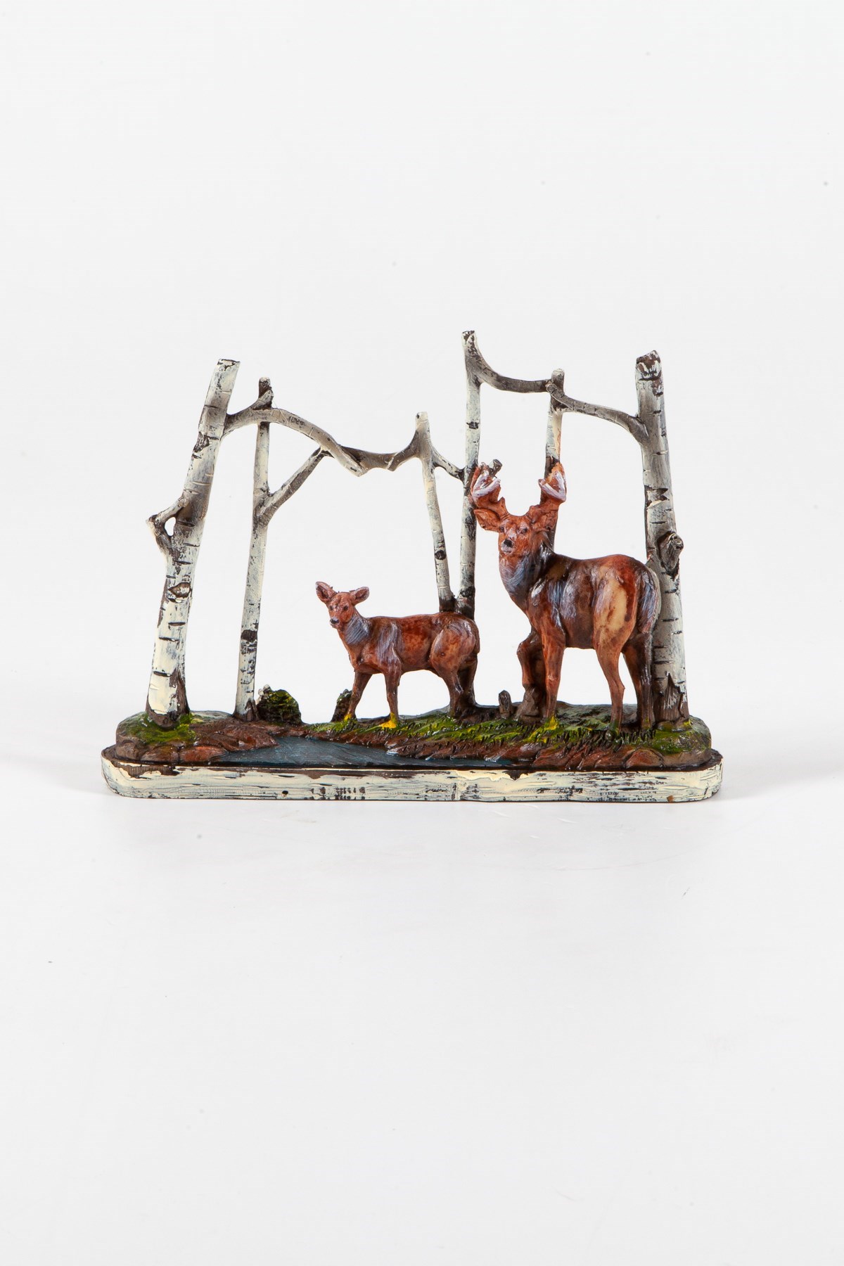 RusyaDünyadan HediyelerBIB-9121-GYKentegraKızıl Geyik ve Yavrusu Biblo 20 cm