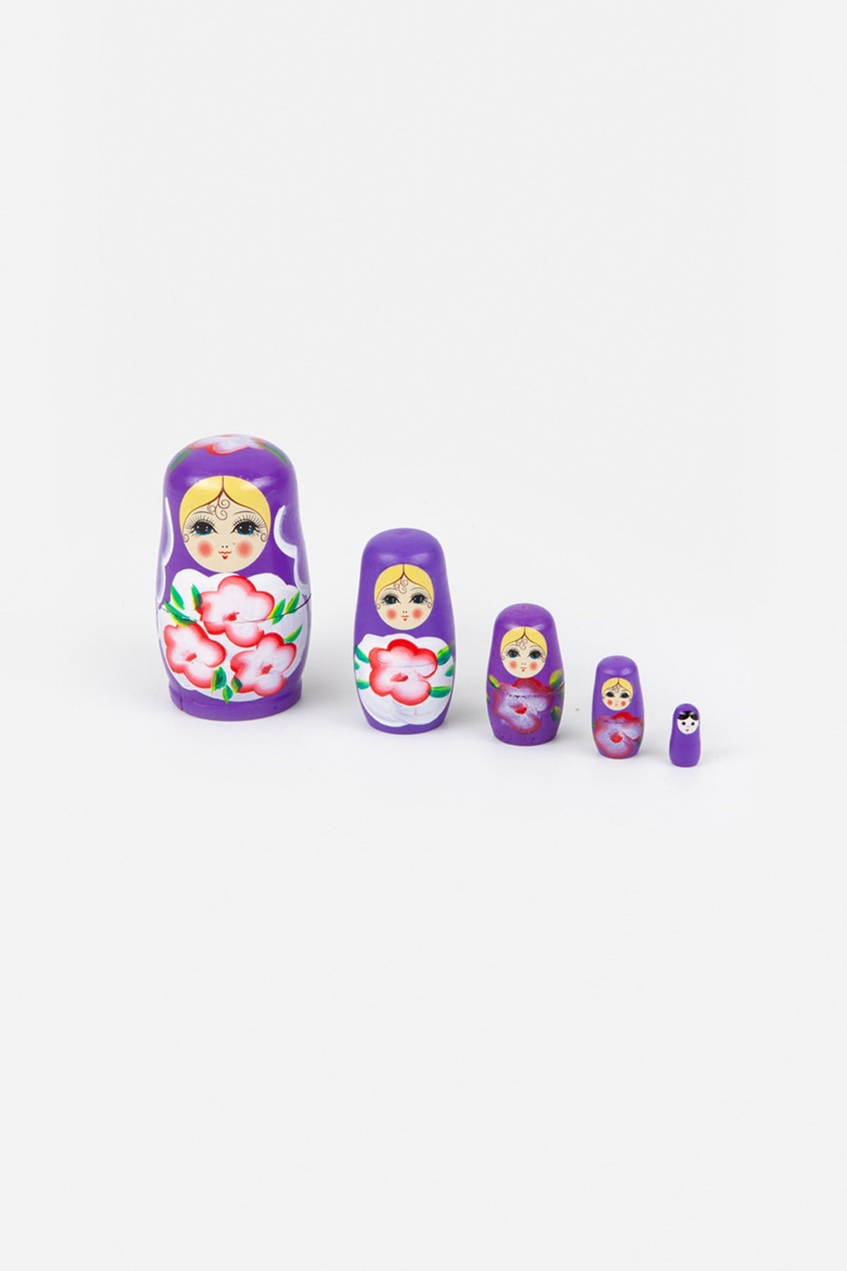 RusyaDünyadan HediyelerERN2017-343MRentegraAhşap Matruşka Bebek 5 li Set Mor