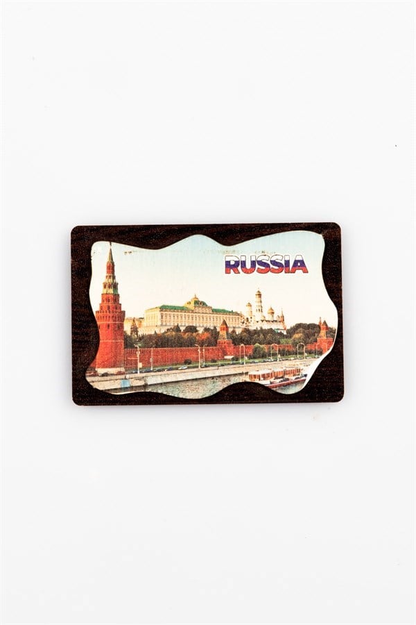 RusyaDünyadan HediyelerKRTSOVLMGNT-661Keskin Hediyelik Eşya Ve TekstilRusya Temalı Deri Magnet Ahşap Tabaka