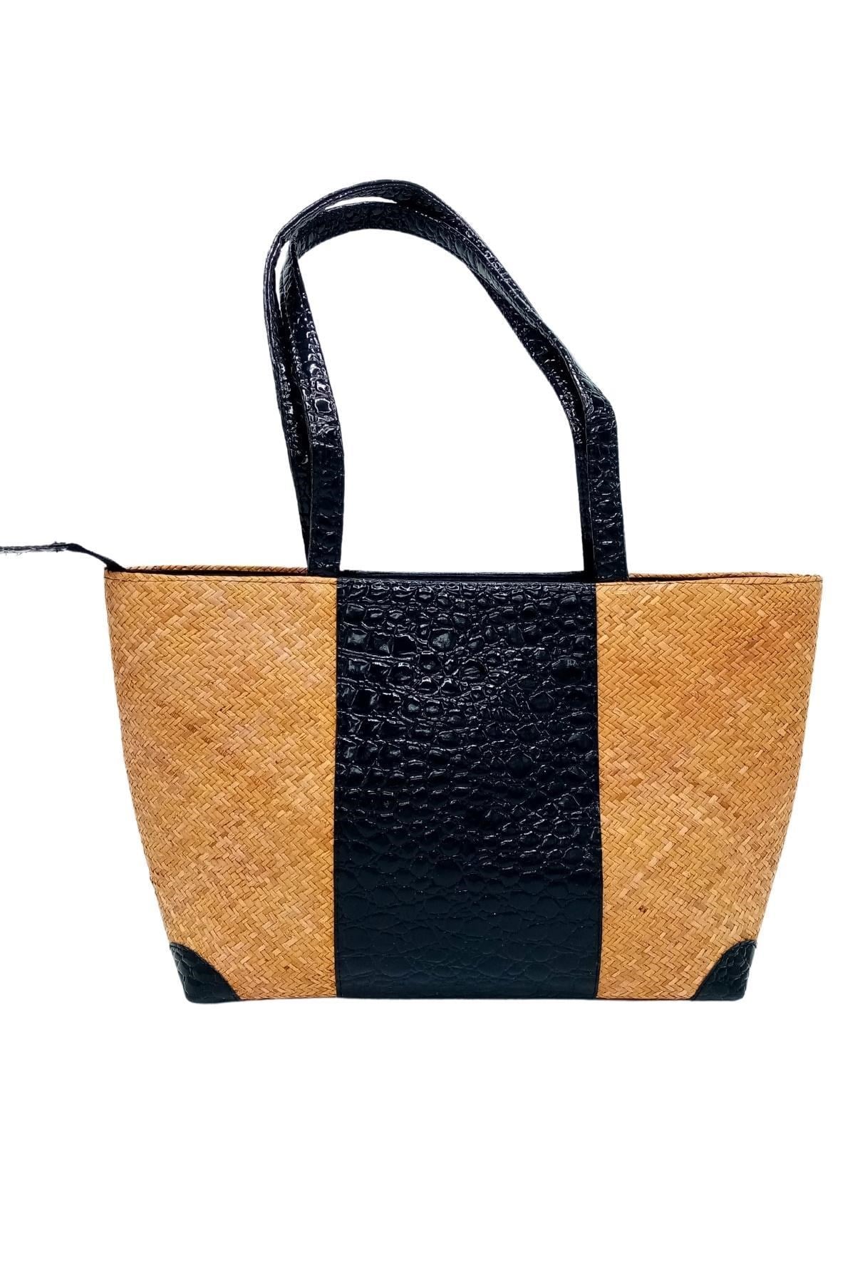 SeyşellerDünyadan HediyelerDNY-HD100841Keskin Hediyelik Eşya Ve TekstilHasır Örgü Deri Süslemeli El Omuz Çantası No.23