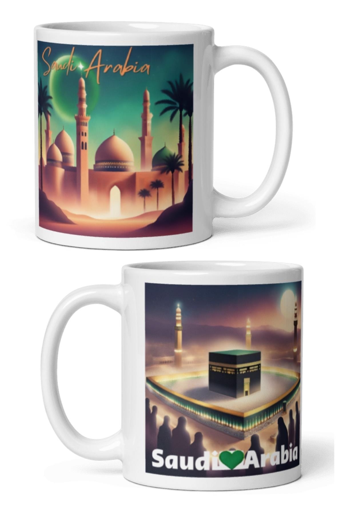 Suudi ArabistanDünyadan HediyelerDNY-HDMUGB57Keskin Hediyelik Eşya Ve TekstilSuudi Arabistan Kupa Bardak 2 Adet Seyahat Hatıra Saudi Arabia Mug