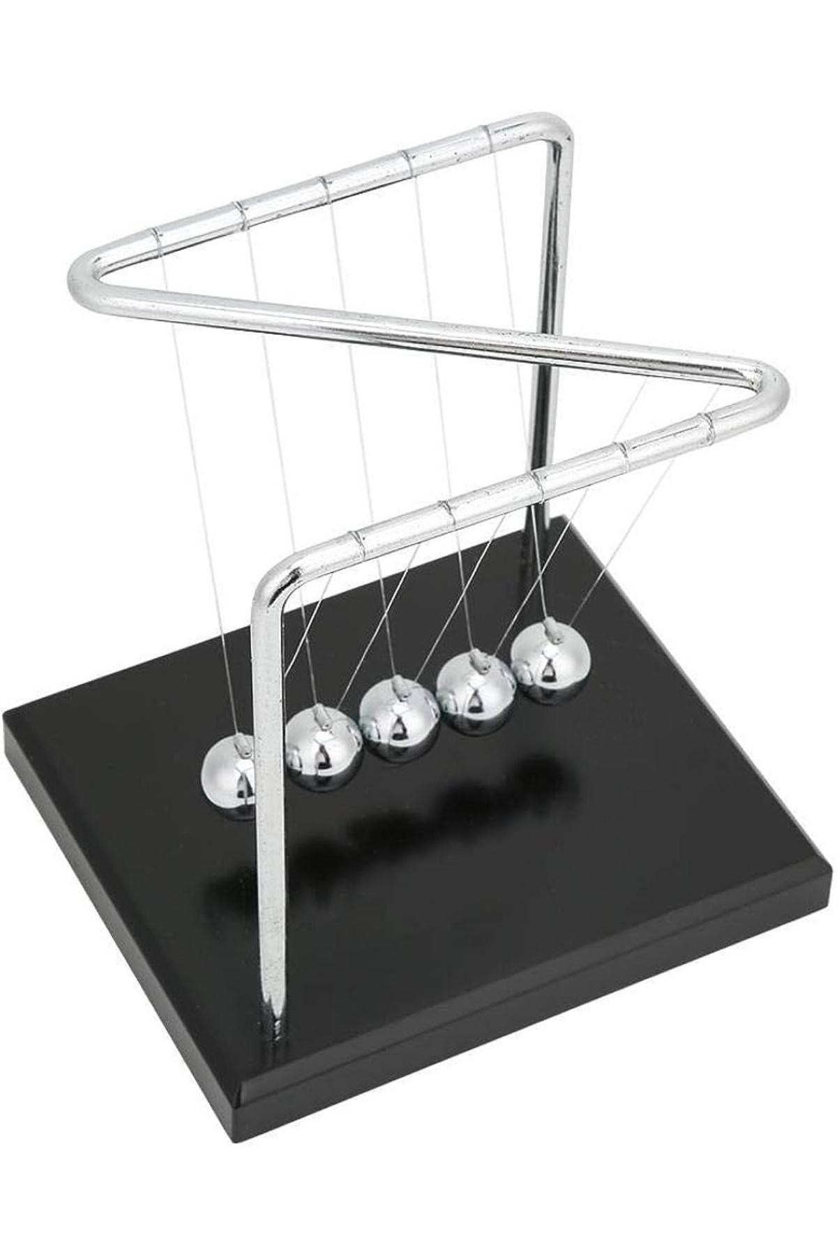 TürkiyeDünyadan Hediyeler6ALY787Keskin Hediyelik Eşya Ve TekstilNewton Beşiği Denge Balans Topları Z Stant 14 cm