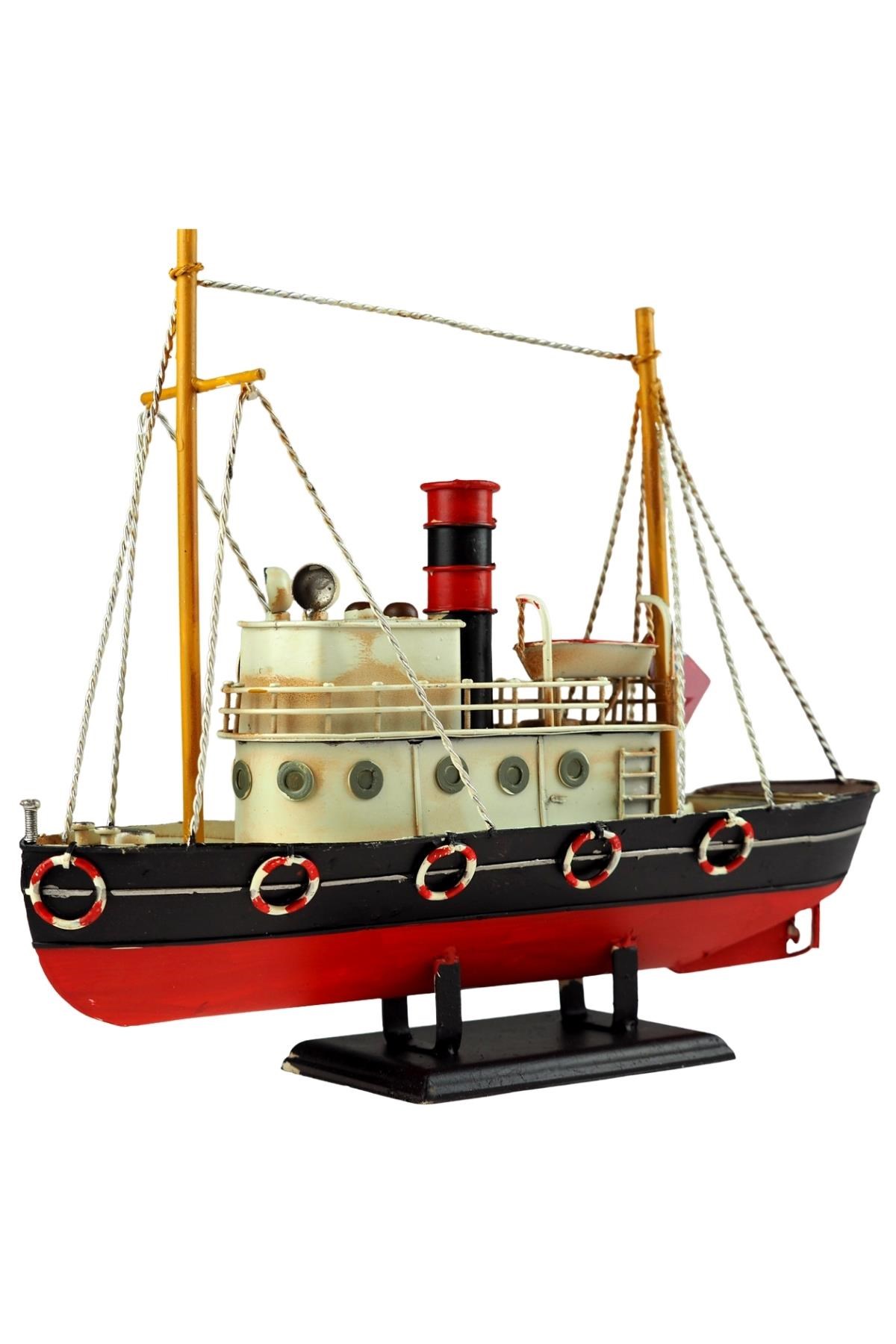 TürkiyeDünyadan HediyelerDNY-DHC0781Keskin Hediyelik Eşya Ve TekstilDekoratif Retro Metal Balıkçı Teknesi Vintage 33cm No.2