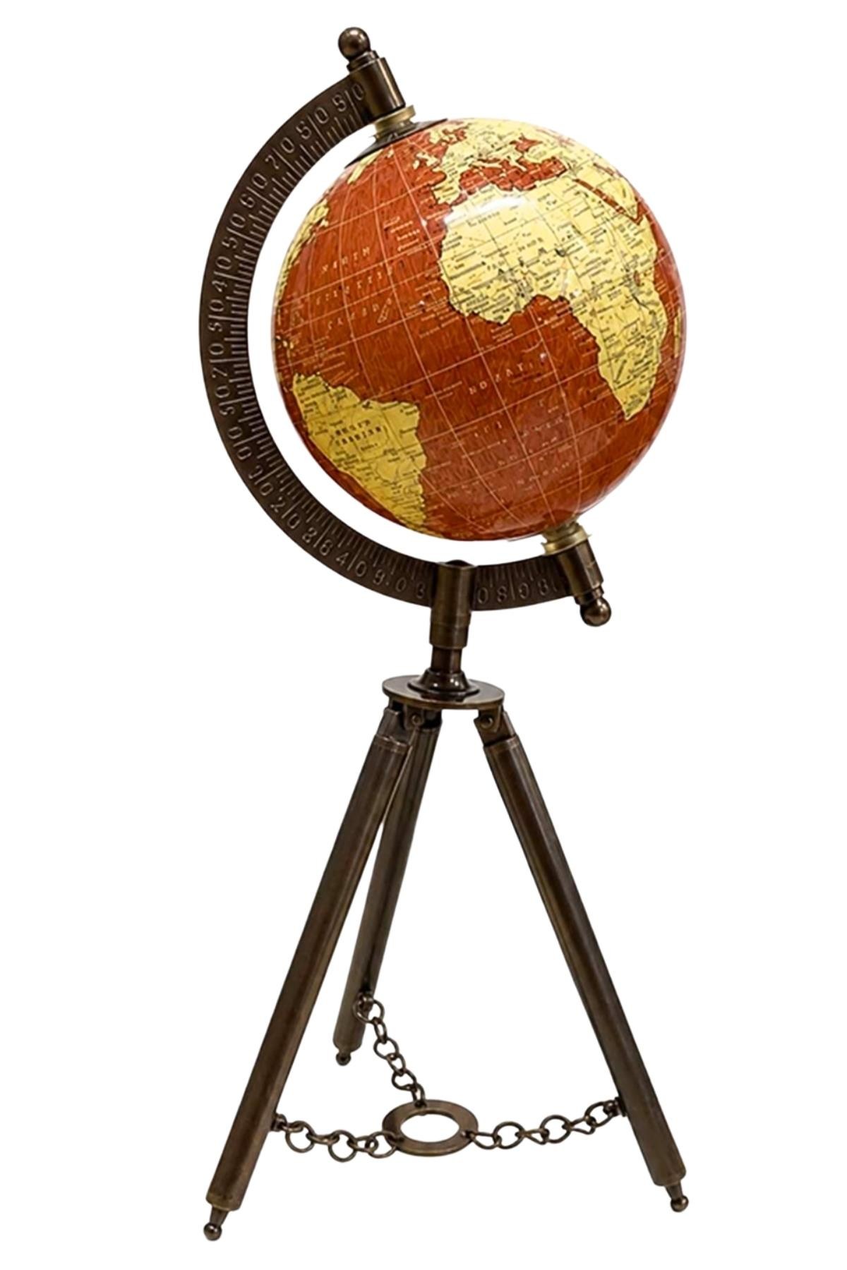 TürkiyeDünyadan HediyelerDNY-HD4167-BRKeskin Hediyelik Eşya Ve TekstilDekoratif Dünya Küre 4167-BR 32 cm
