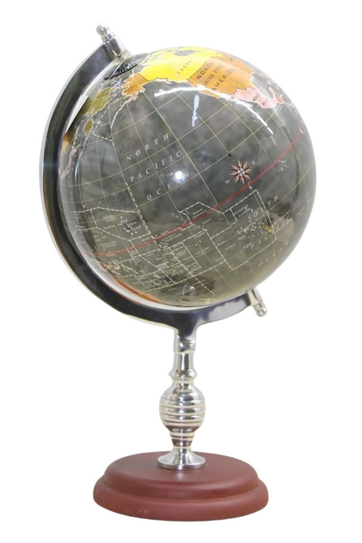 TürkiyeDünyadan HediyelerDNY-HDYSL318-BKeskin Hediyelik Eşya Ve TekstilDünya Küre Stantlı Dekoratif Döner World Globe SL318-B 38cm