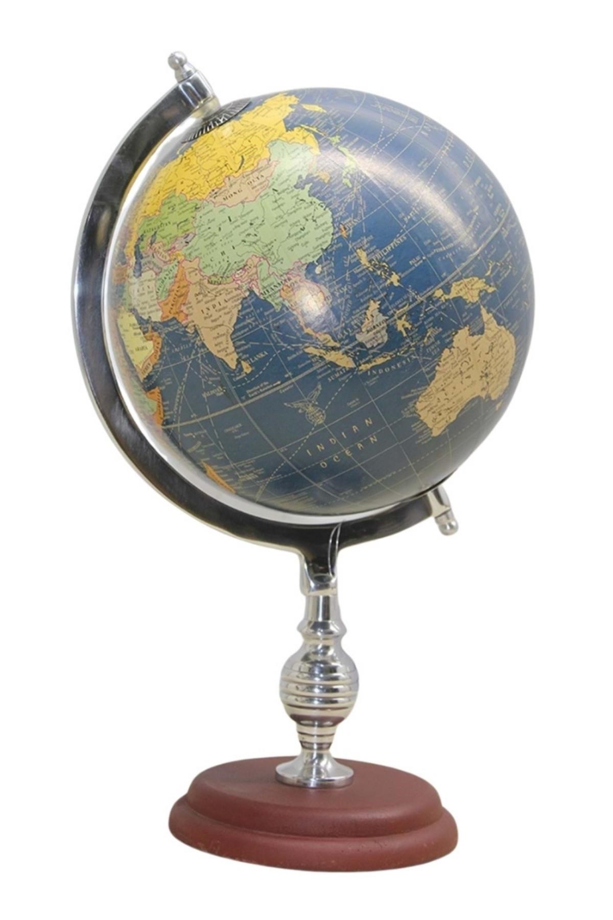 TürkiyeDünyadan HediyelerDNY-HDYSL318-CKeskin Hediyelik Eşya Ve TekstilDünya Küre Stantlı Dekoratif Döner World Globe SL318-C 38cm