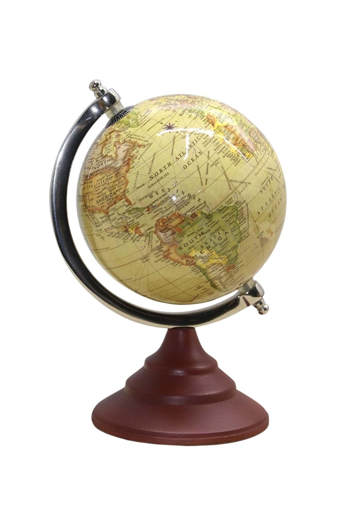 TürkiyeDünyadan HediyelerDNY-HDYSL339-AKeskin Hediyelik Eşya Ve TekstilDünya Küre Stantlı Dekoratif Döner World Globe SL339-A 26cm