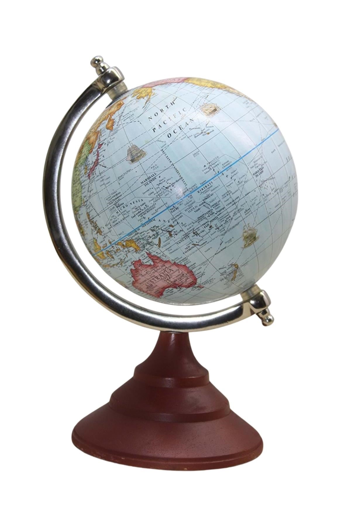 TürkiyeDünyadan HediyelerDNY-HDYSL339-FKeskin Hediyelik Eşya Ve TekstilDünya Küre Stantlı Dekoratif Döner World Globe SL339-F 26cm