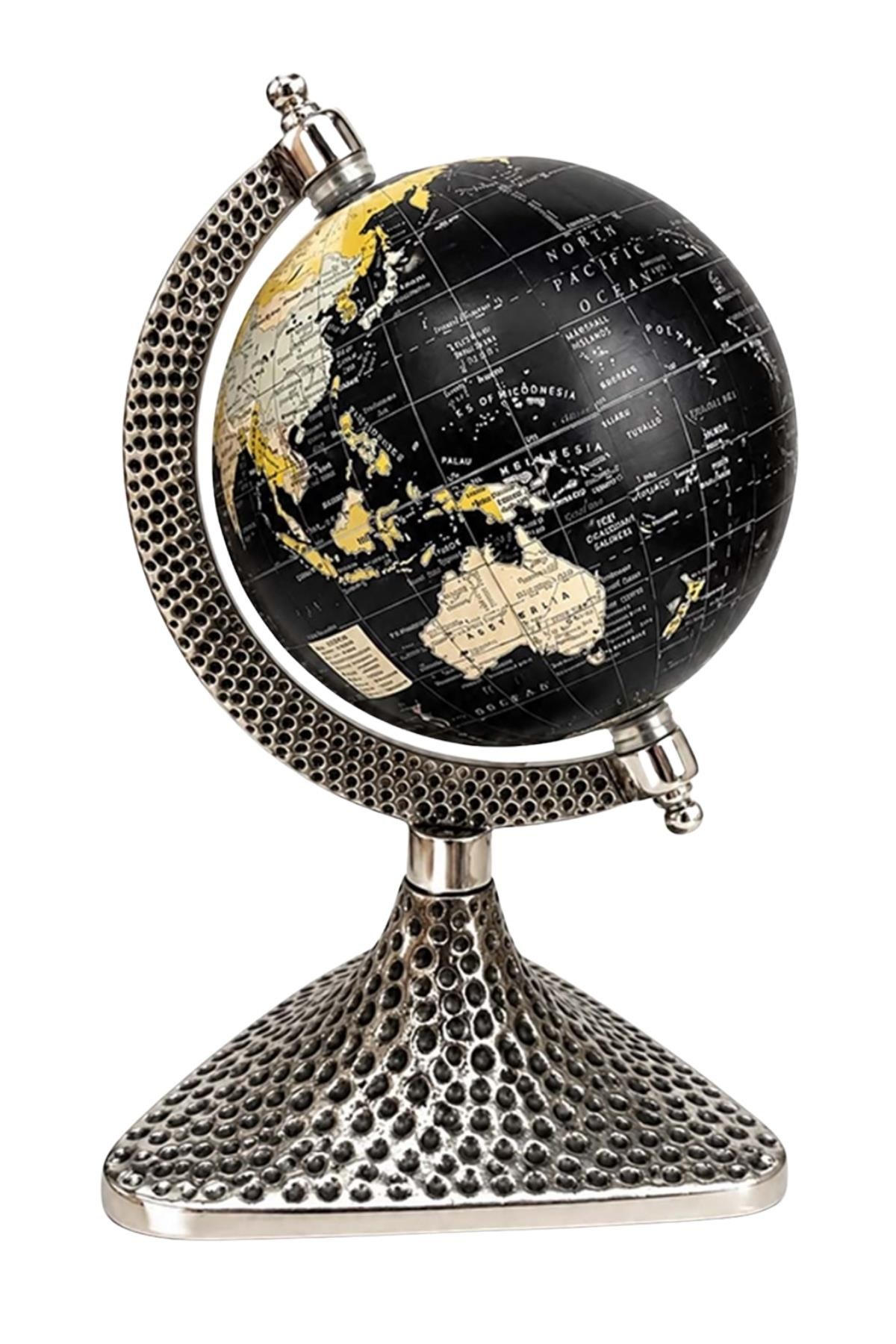 TürkiyeDünyadan HediyelerDNY-HDYSL911-BKeskin Hediyelik Eşya Ve TekstilDünya Küre Stantlı Dekoratif Döner World Globe Sl911-B 24cm
