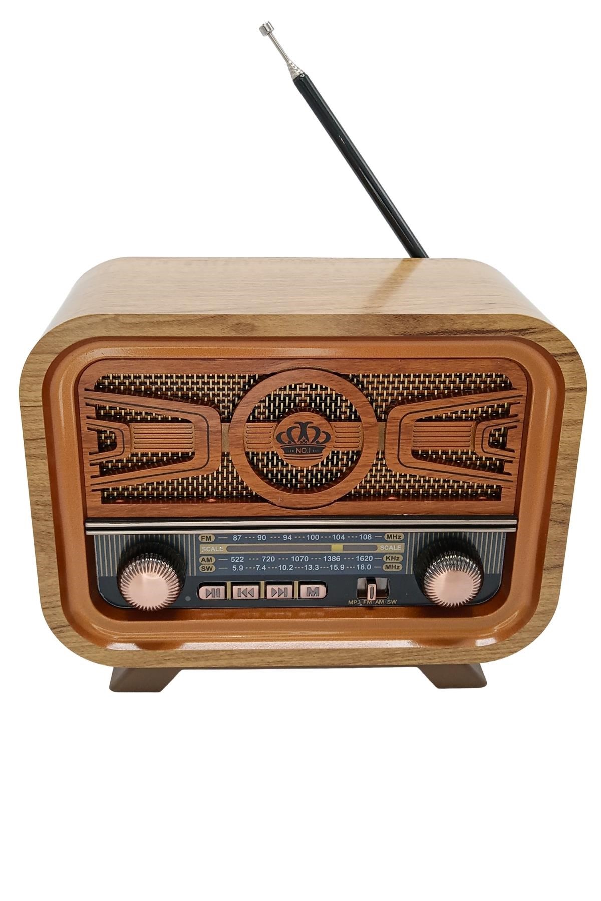 TürkiyeDünyadan HediyelerHDYHD1301BTKeskin Hediyelik Eşya Ve TekstilRadyo Retro Açık Ahşap Bluetooth Hoparlör TF Kart Şarjlı Led N0A1