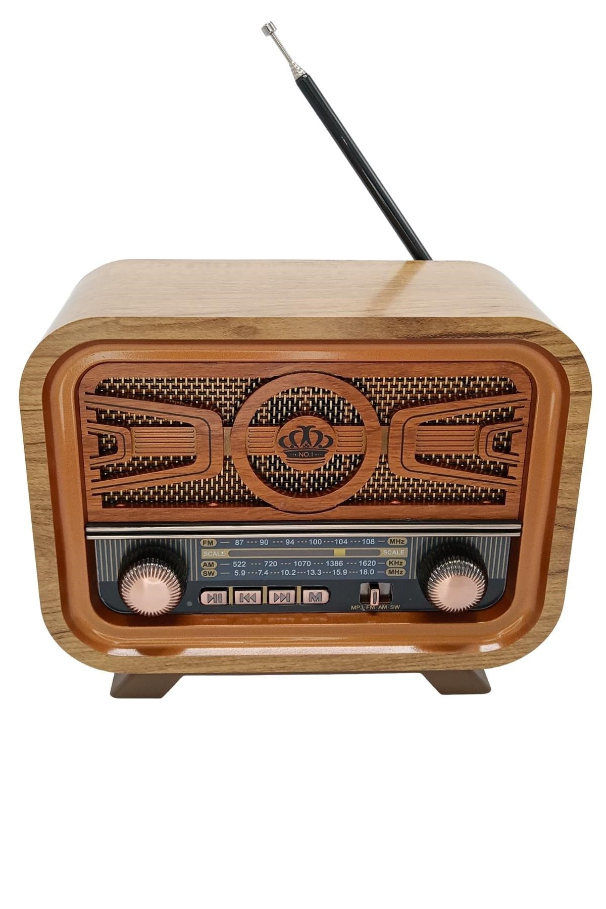 TürkiyeDünyadan HediyelerHDYHD1301BTKeskin Hediyelik Eşya Ve TekstilRadyo Retro Açık Ahşap Bluetooth Hoparlör TF Kart Şarjlı Led N0A1