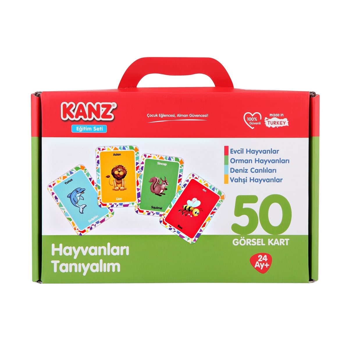 TürkiyeDünyadan HediyelerKNZ-30822Enfal OyuncakEXCEL|12588Kanz Eğitici Kartlar Hayvanları Tanıyalım