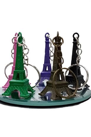 FransaDünyadan HediyelerDNY-HD100447Keskin Hediyelik Eşya Ve TekstilParis Eyfel Kulesi 3D Metal Anahtarlık Renkli 5 Adet