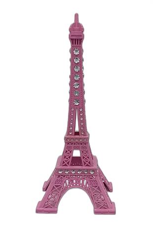 FransaDünyadan HediyelerDNY-HD100509Keskin Hediyelik Eşya Ve TekstilMetal Paris Eyfel Kulesi Pembe Kristal Taşlı 18cm