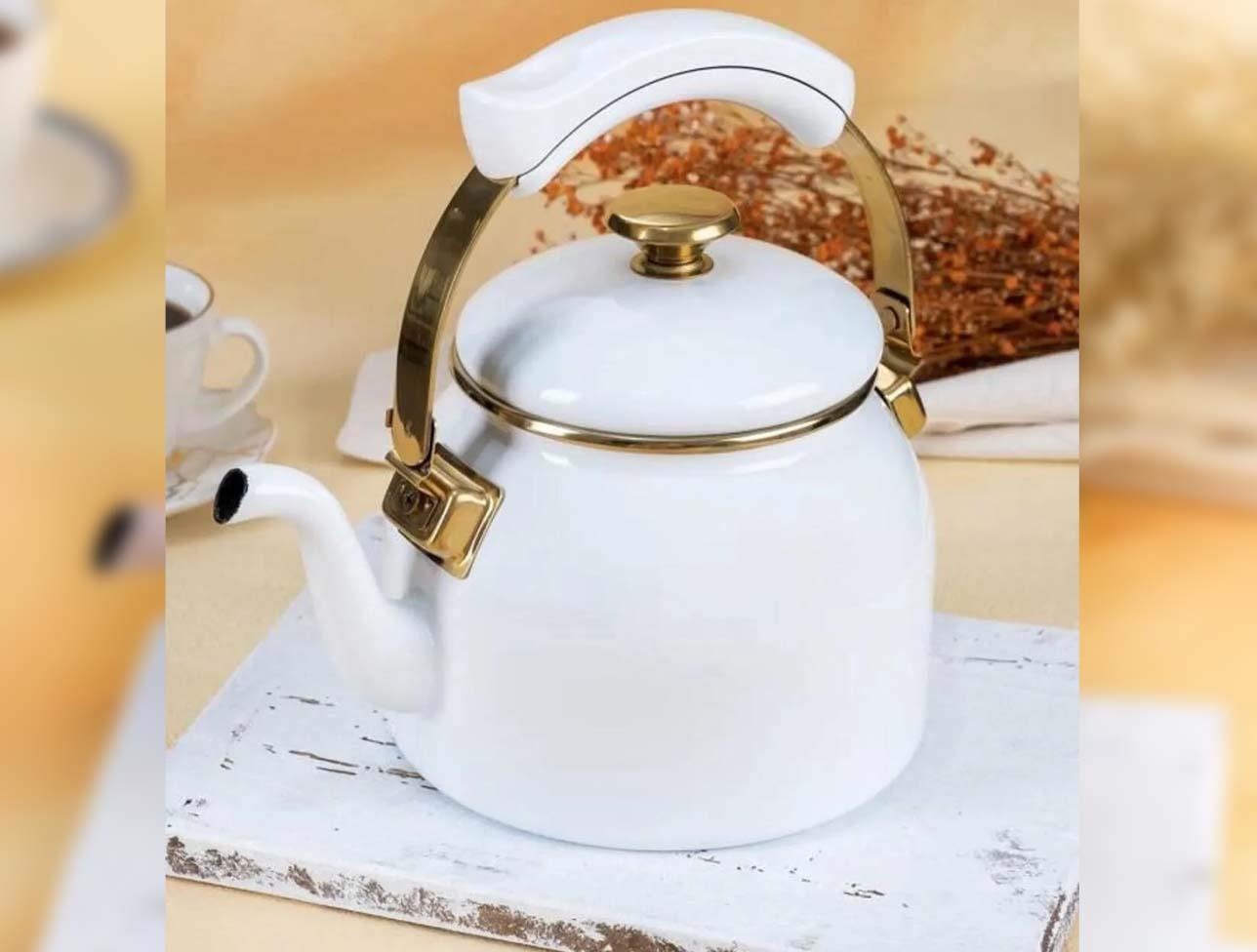 ACAR QUALITA-FIT EMAYE BİTKİ ÇAYI DEMLİĞİ BEYAZ