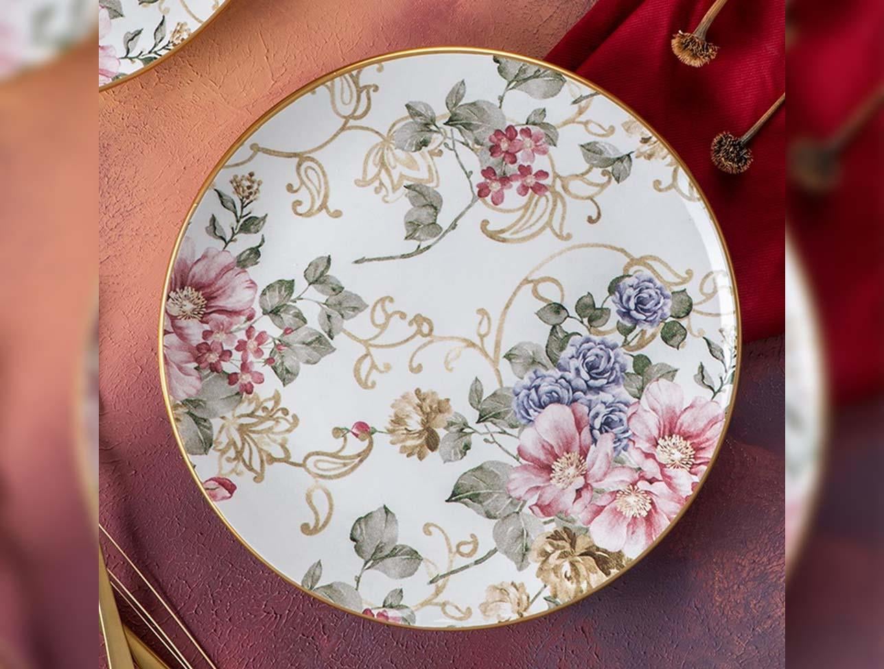 ACAR ROSA 6LI SERVİS TABAĞI 26CM HCA-06409