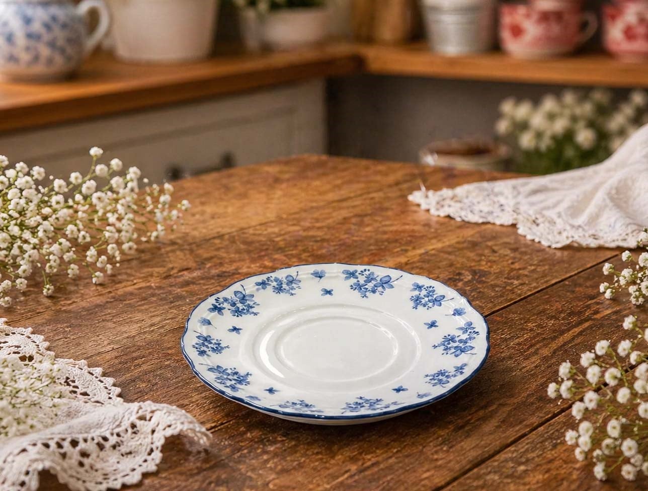 ACAR VİNTAGE GARDEN ÇAY TABAK CHR-09561