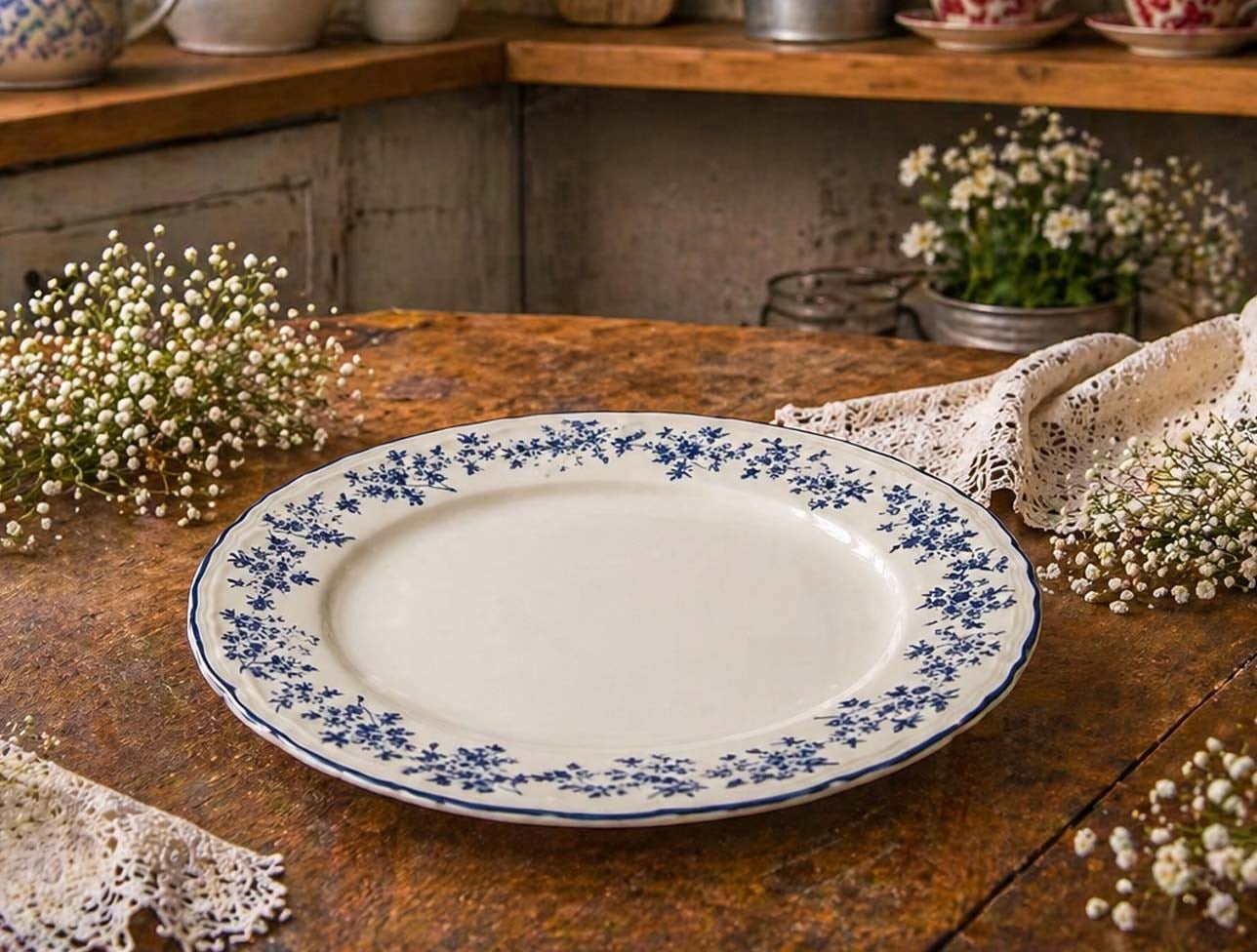 ACAR VİNTAGE GARDEN YEMEK TABAK CHR-09549