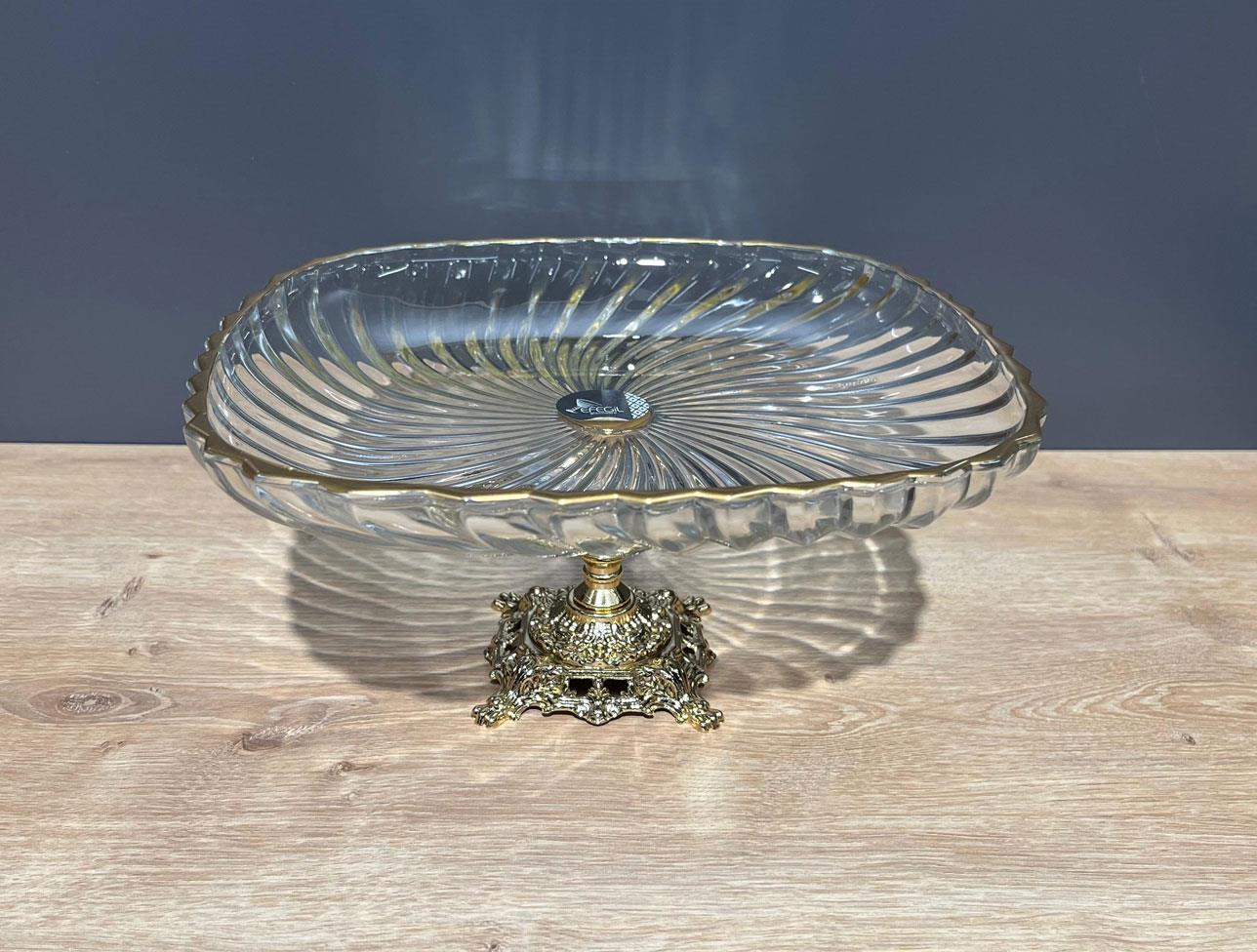 EFEGİL ONDULE GOLD CAM KARE SUN. AYAK. 25-25-15 CM