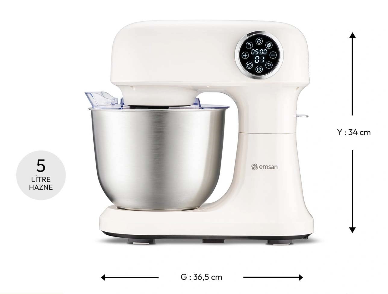 EMSAN BELLA GUSTO PRO STAND MİKSER KREM 1500W