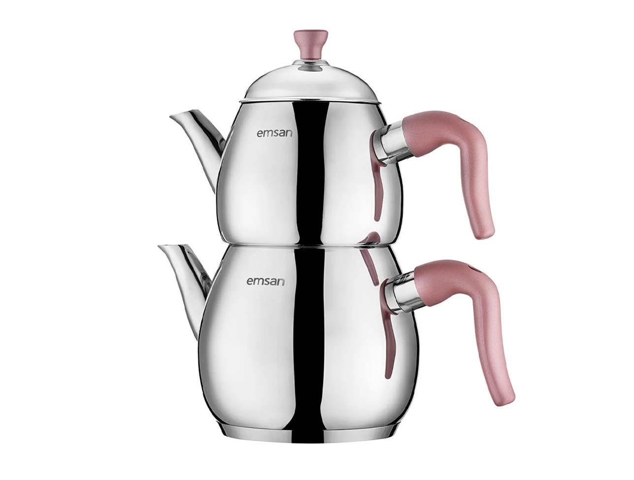 EMSAN DURU MİDİ ÇAYDANLIK TAKIMI PEMBE