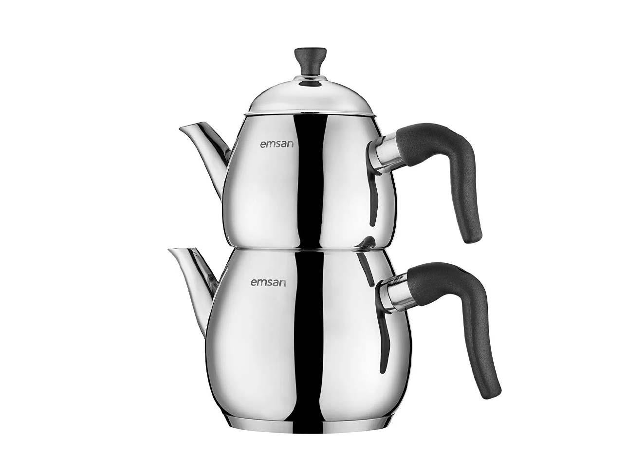 EMSAN DURU MİNİ ÇAYDANLIK TAKIMI ÇELİK 0.75-1.5 LT