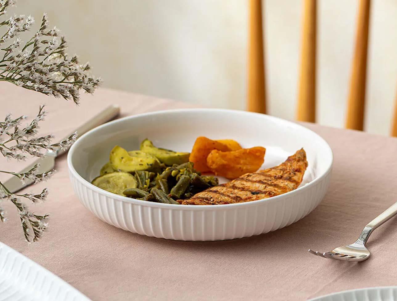 EMSAN İSTANBUL PORS BERAY ÇUKUR TABAK BEYAZ 20 CM