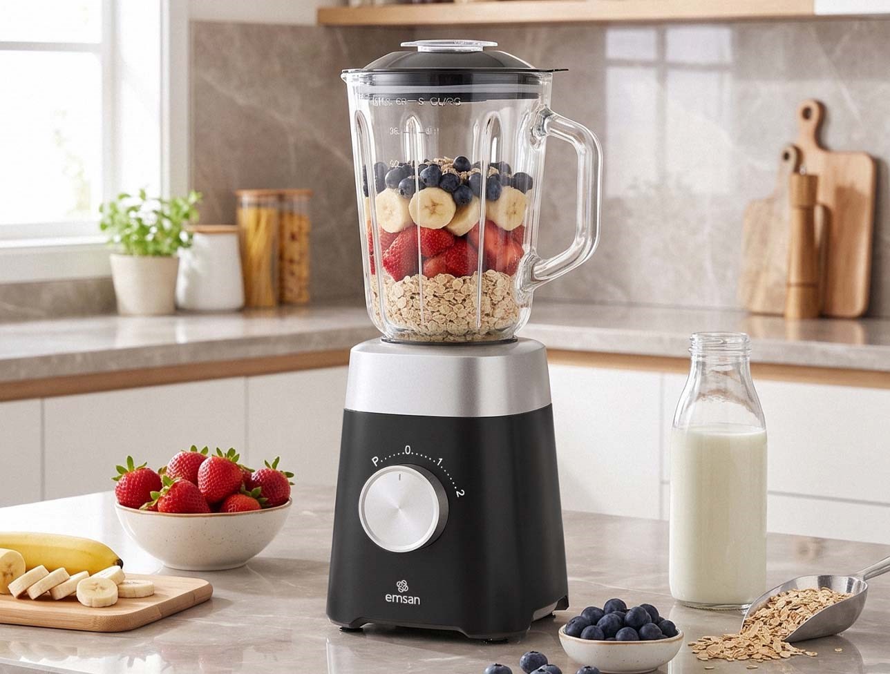 EMSAN MULTİBLEND SMOOTHİE BLENDER BLACK 1000W