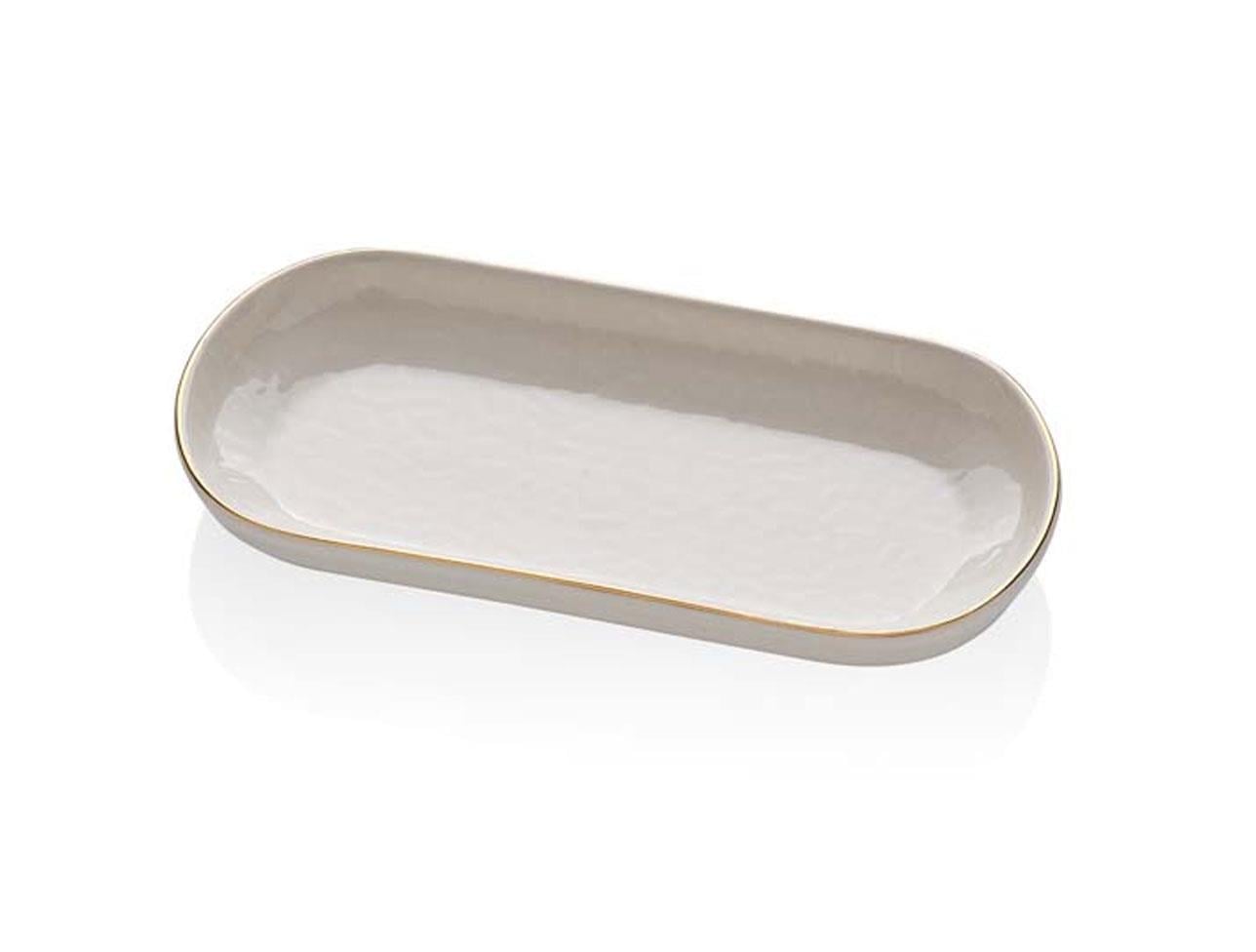 GLORE İSTANBUL KREM KAYIK TABAK 19 CM 2 Lİ