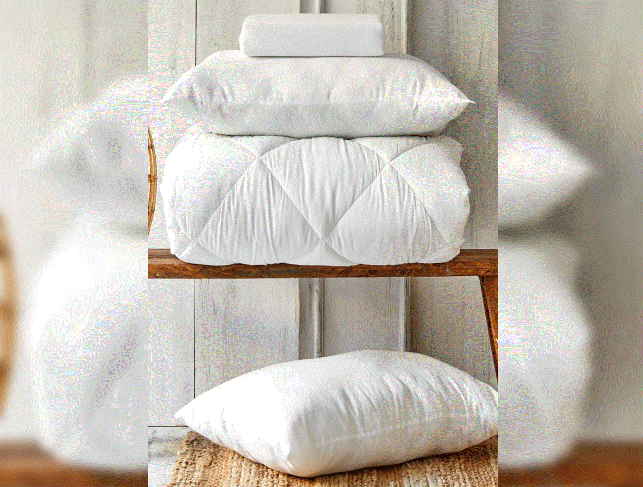 KARACA MICROFIBER CIFT KS YORGAN - 2 AD.SIL.YASTIK