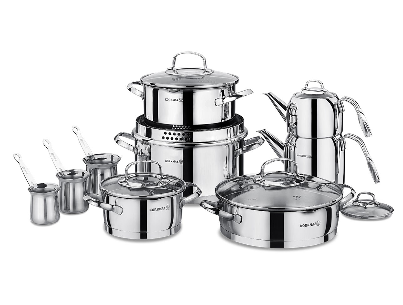 KORKMAZ A1702 STEAMA 15 PRÇ HİPER SETİ